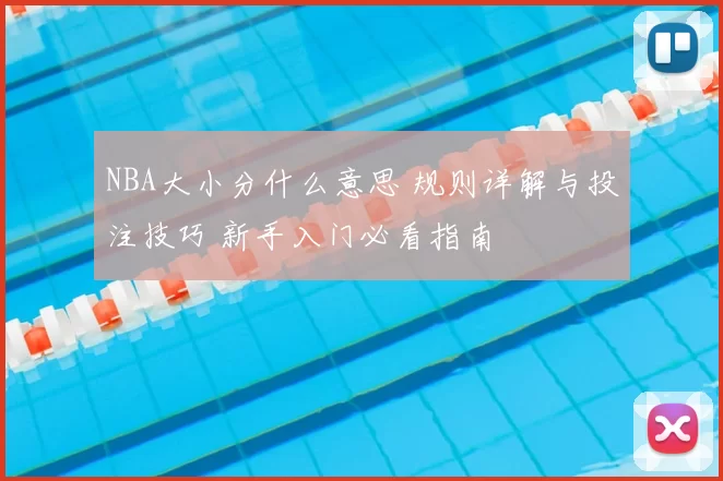 NBA大小分什么意思 规则详解与投注技巧 新手入门必看指南